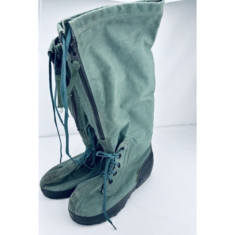 Wellco N-1B Extreme Cold Weather Boots Sage Green Canvas Mukluks MIL-B-6362F